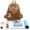 Large Capacity Soft Leather Backpack All Cowhide Ladies Bag Urban Simple Small Backpack