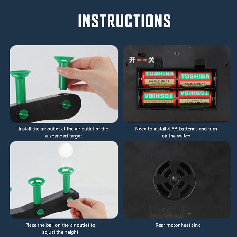 Water Gun Shooting Target Electric Suspension Ball Dart Target Toy