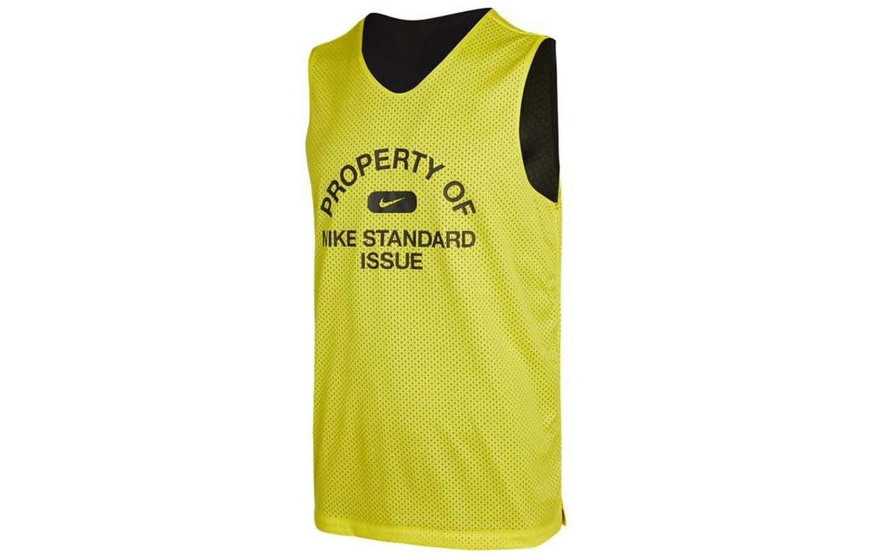 Nike Tank Tops Men s Yellow V Neck Moderate Straight Fit DA3029-731 M