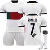 22/23 Portugalsko Venkovní Fotbalové Dresy Šortky Ponožky Sada Nové Šortky Ponožky Velikosti pro Dospělé Oblečení