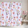 Cartoon Patterns Children's Shower Curtain Warm Girls Room Decoration Curtains Boys Shower Curtains Bathroom Decor With Hooks