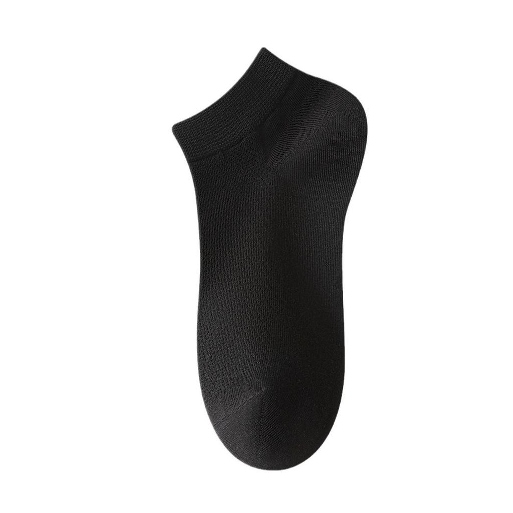 Summer Lightweight Men's Odor-resistant Pure Cotton Short Socks with Breathability, Short Tube Style, Antibacterial, All-cotton Men's Socks