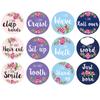 1\-12 Month Cartoon Newborn Tights Round Month Stickers Digital Printing Stickers Milestones Clothing Accessories Props