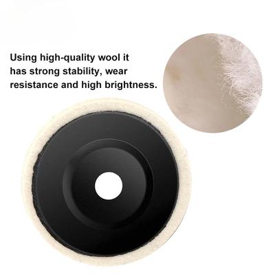 50mm/75mm Wool Polishing Wheel Polishing Pads Angle Grinder Wheel Felt Polishing Disc for Metal Marble Glass Ceramic 1PC
