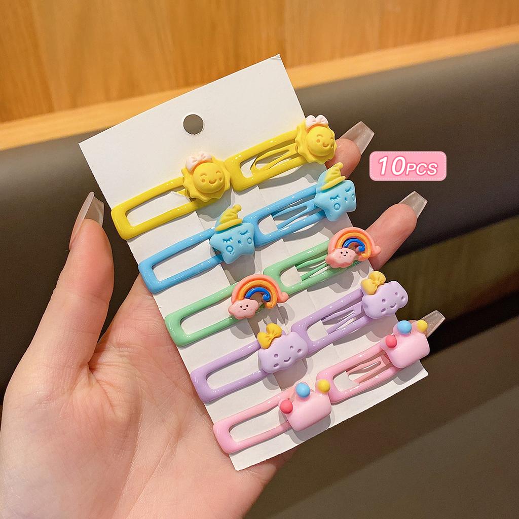 10 Children's Small Size BB Clip Hair Clips Suitable for Daily Use As Hair Accessories for Little Girls