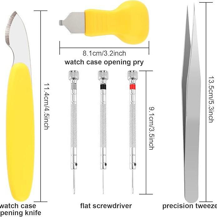 Professional Watch Repair Kit: Adjustable Case Opener & Precision Disassembly Tools for Battery Replacement