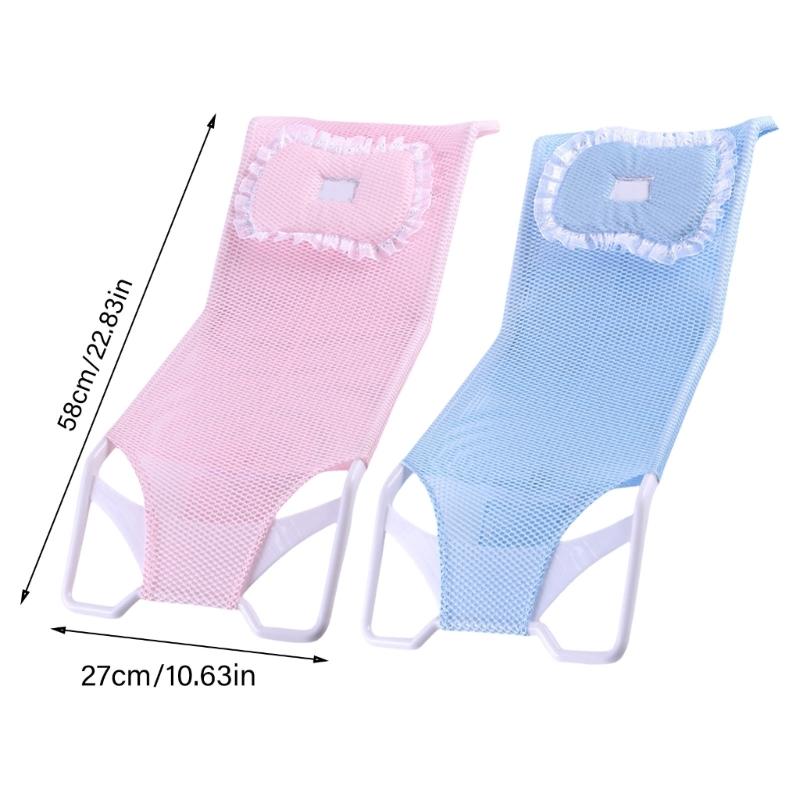 Comfortabele Douchebadkuip Ondersteuning Baby Veiligheid Badmat Baby Bad Ondersteuning Net voor Peuters Pasgeborenen 0-6 Maanden