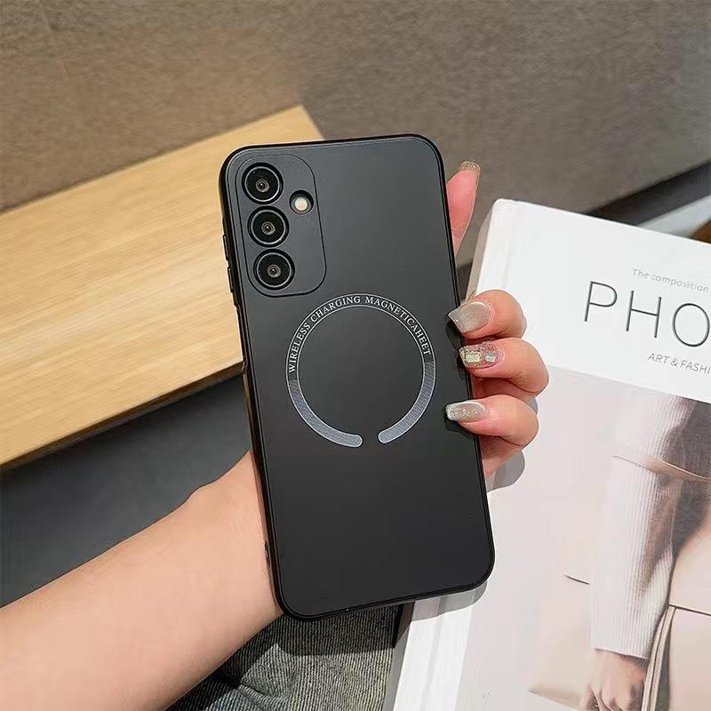 Suitable for Samsung A55 Mobile Phone Case A54 A15 Liquid Magnetic S24ultra Silicone S21s22s23 Soft Case