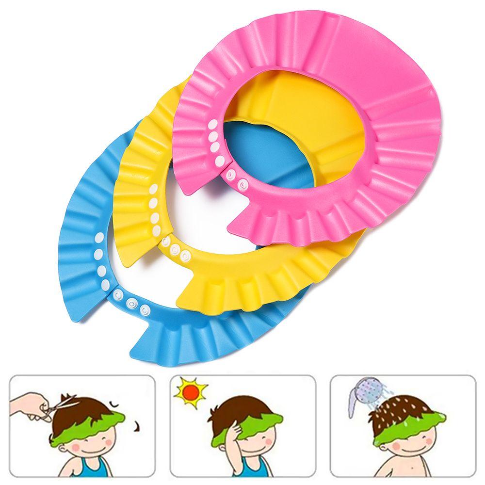 Ear Protection Unisex  Waterproof Eye Protection Portable  Shower Caps Wash Hair Shield Bath Visor Shampoo Hat
