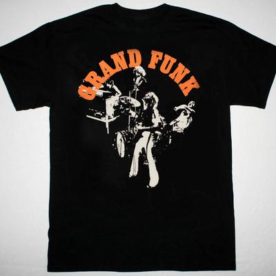 T-shirt Homme Grand Funk Railroad Noir Manches Courtes toutes tailles 1F1400 T-shirt Unisexe