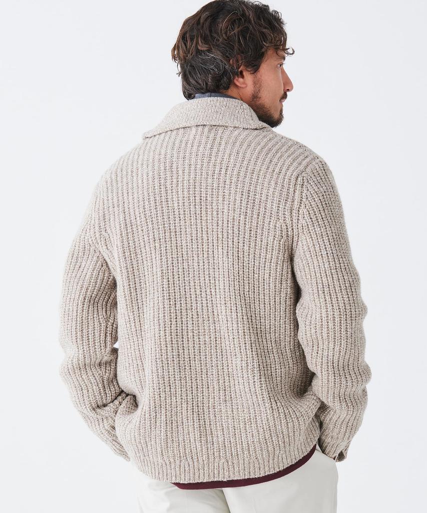 Classic Rag Wool US Size Natural 1000059590 L.L.Bean Men's Sweater/Cardigan, Fit, Regular, Small, White,
