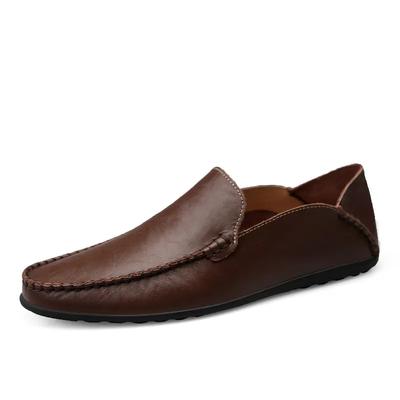 Soft Genuine Leather Shoes Men Comfortable Men Loafers Casual Shoes Men Flats Driving Lightweight Shoes Moccasins Plus