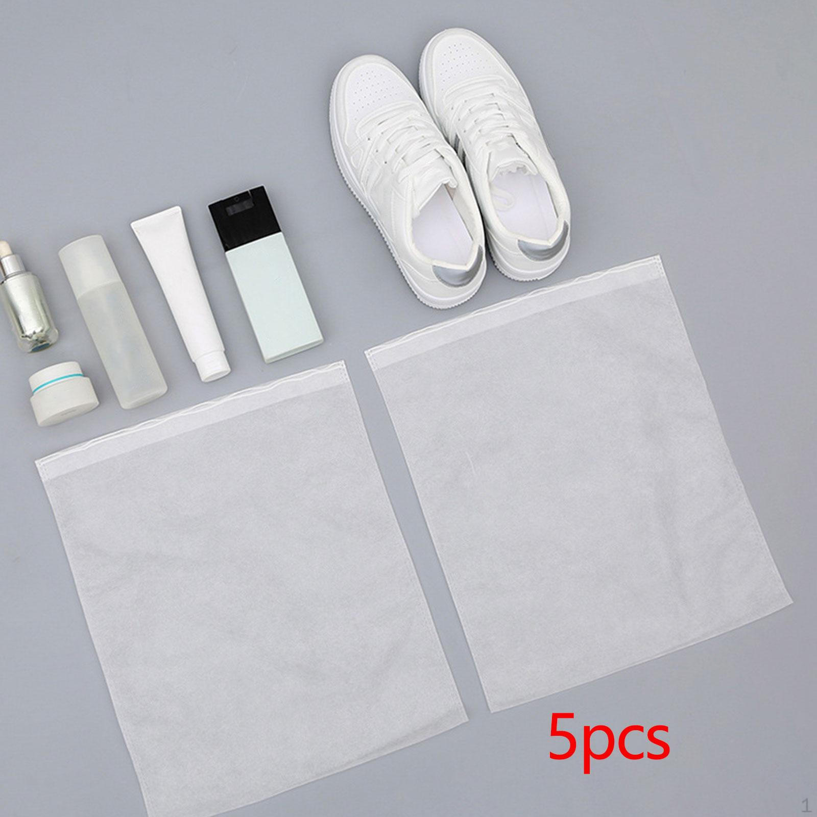 

5 Pieces Non Woven Shoe Storage Bags Dustproof Bag Practical Lightweight Shoes Organizer Small