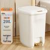 Odor-Proof Home Dual-Opening Pedal Trash Can