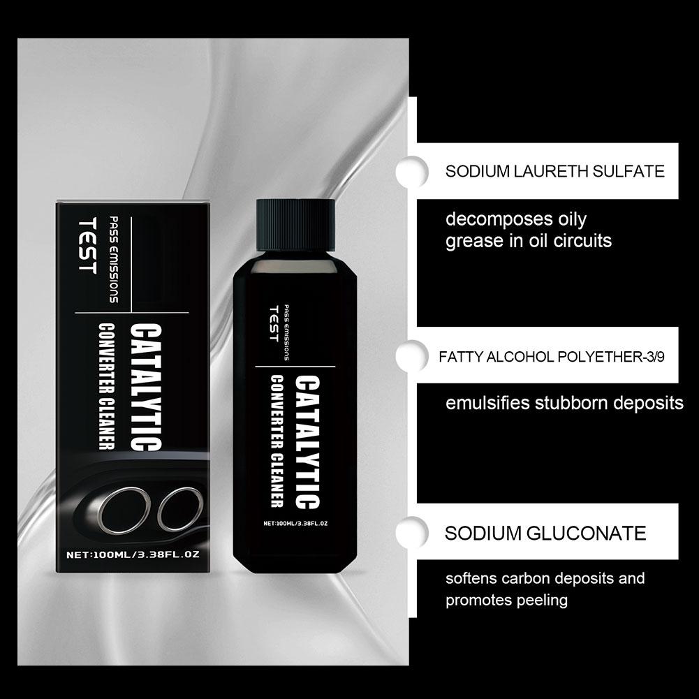 Catalytic Converter Cleaner Car Exhaust System Purifier Oil Circuit Deposit Remover Fuel Atomization Enhancer Motor Accessories