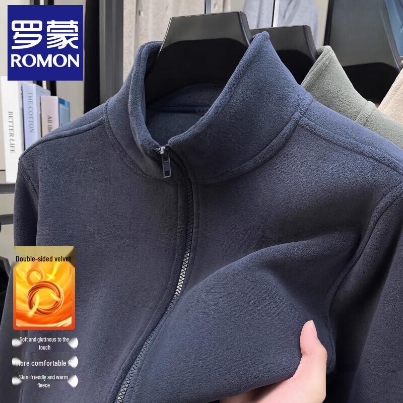 

Luomeng Men s Fleece Lined Stand Collar Jacket 3XL