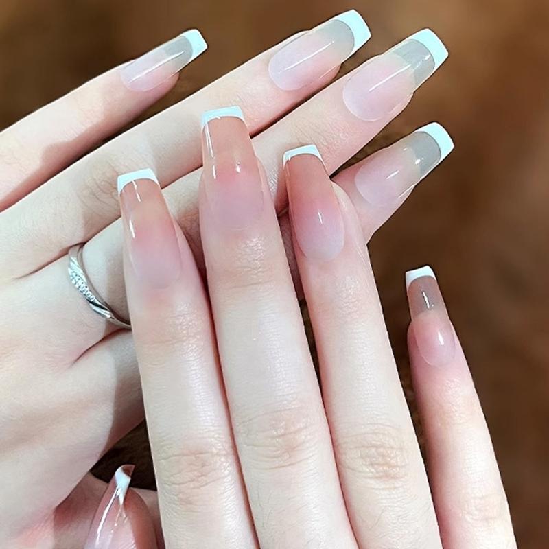 French Tip Nail Stamp Double Sided Nail Art Stamper Jelly Stamper Silicone Nail Stamper Manicure Supplies for Salons