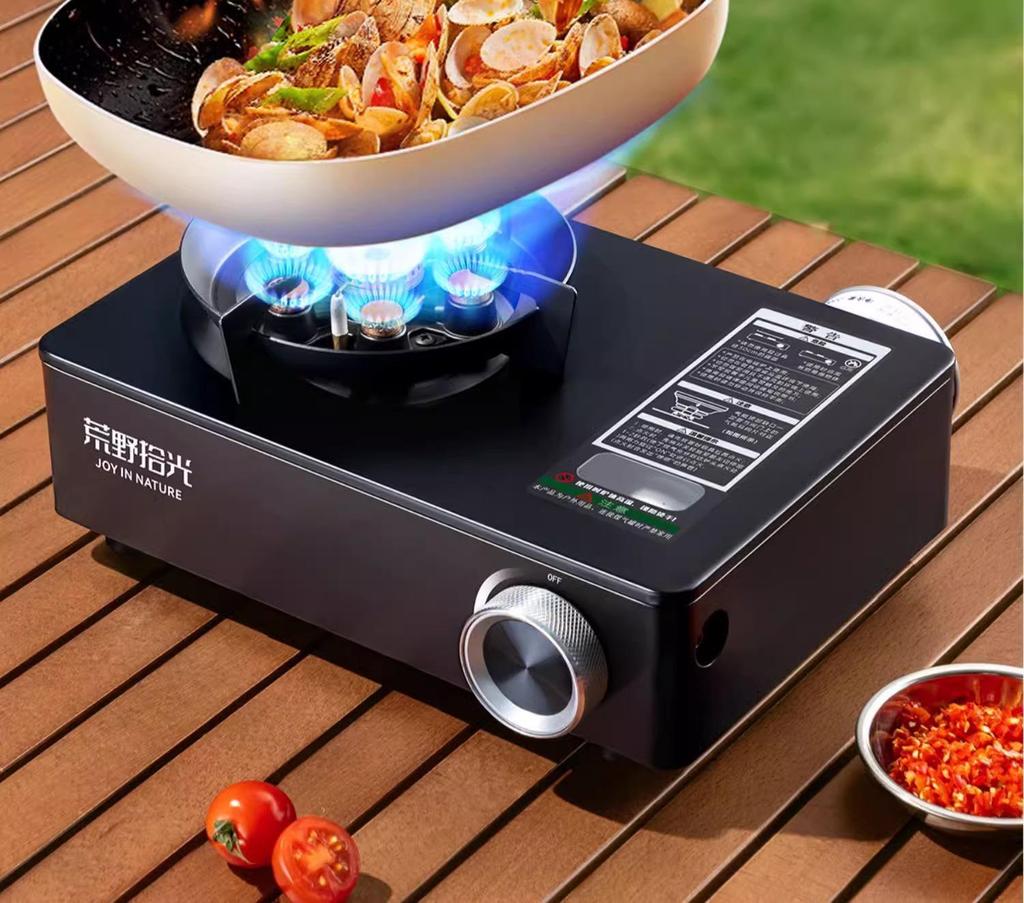 Windproof Portable Outdoor Butane Cassette Stove for Tea and Cooking