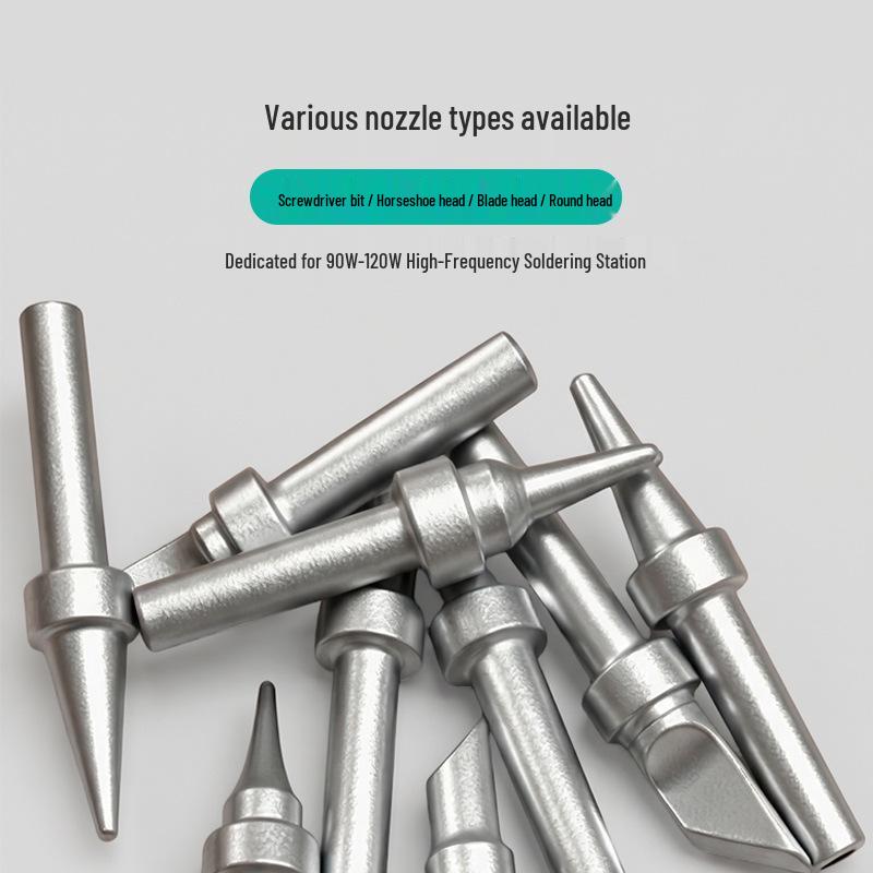 203h 90W High-Frequency Electric Soldering Iron Tip - 200 Universal Soldering Tips: Pointed, Horseshoe, K Knife, Matte Finish