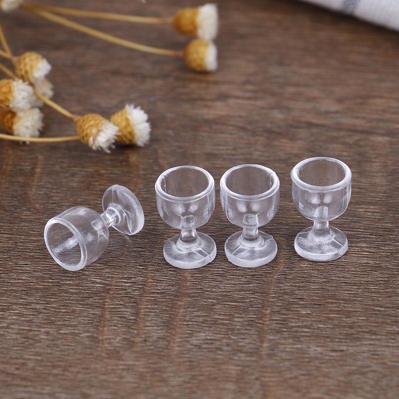 4 stk 1:12 Dukkehus Miniatyr Begerkopp Dukkehus Kjøkken Vinglass Kopper