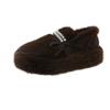 Inverno Solido Slip-on Ballerine Punta Rotonda Fiocco a Farfalla Scarpe da Donna 2025 Moda Perline Basse Dolci Sapatos Baixos