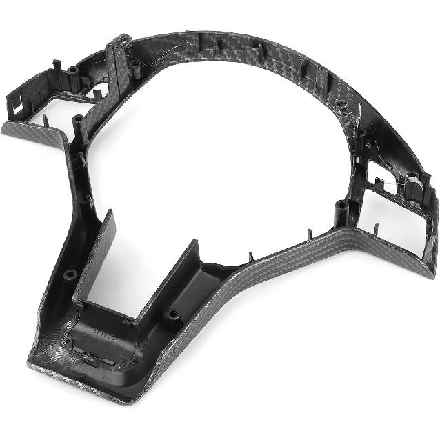 Steering Wheel Trim,Carbon Fiber Steering Wheel Trim Car Interior Decoration for AMG Type 0994640013 Fit for C E CLA Class carbon fiber interior