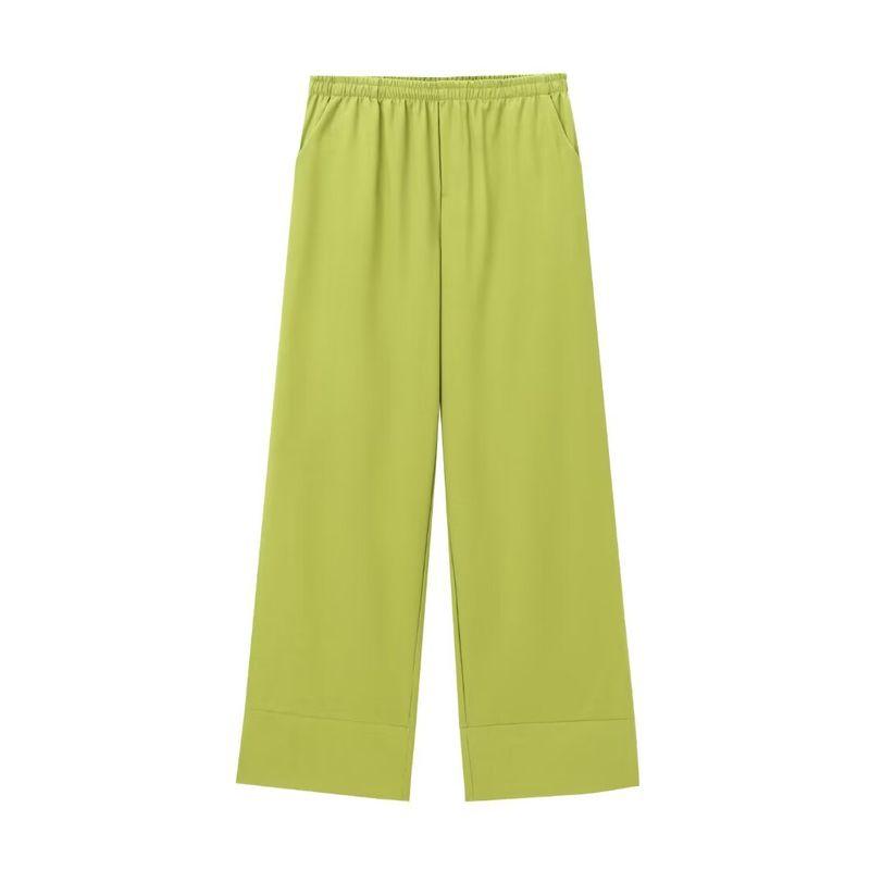 Zbzr Spring New Women Clothes Western Style Texture Double Placket Kimono Outerwear Trousers 5427743 5427431