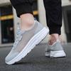 Large size men's shoes through holes mesh breathable casual shoes summer light sports fashion running shoes size 39-48