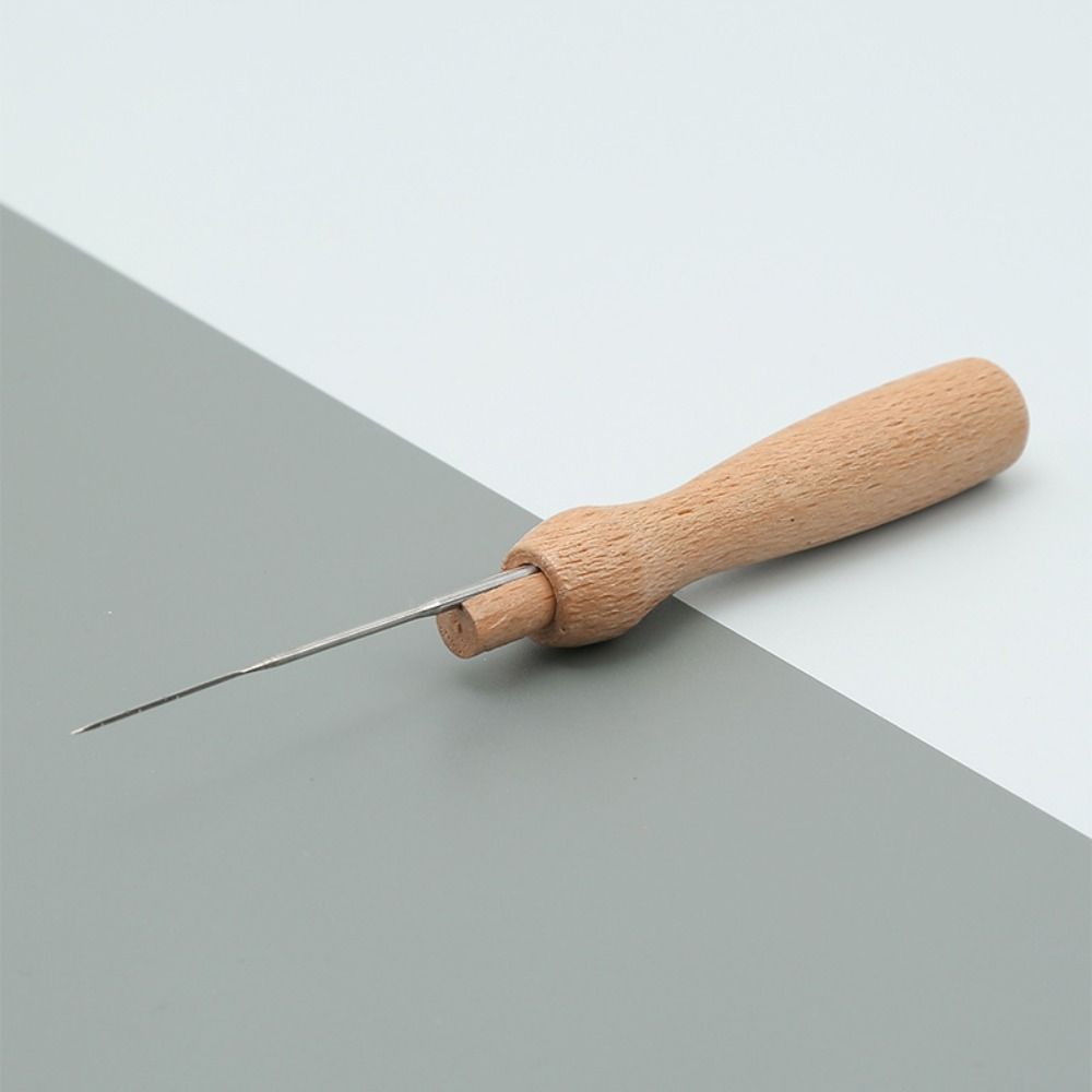 Wooden Handle Felting Needles Set Creative Felting Needles with Bottle for Beginners