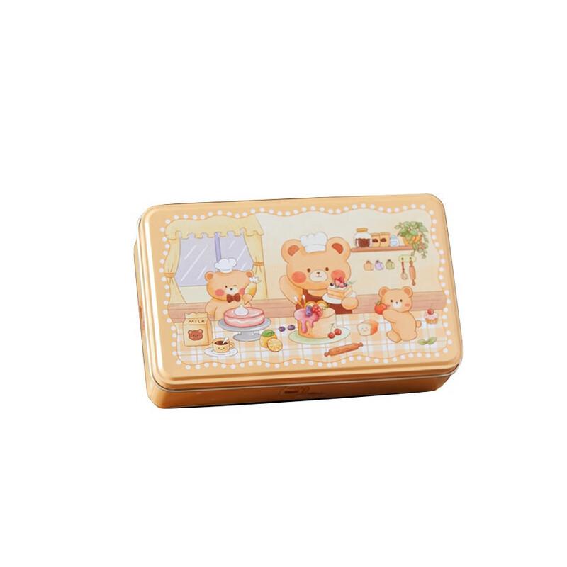 Meidi Mały Niedźwiedź Piekarnia Prostokątne Puszki, 3-pak