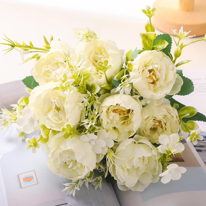 Peony Artificial Flower Bouquets for Weddings & Home Decoration