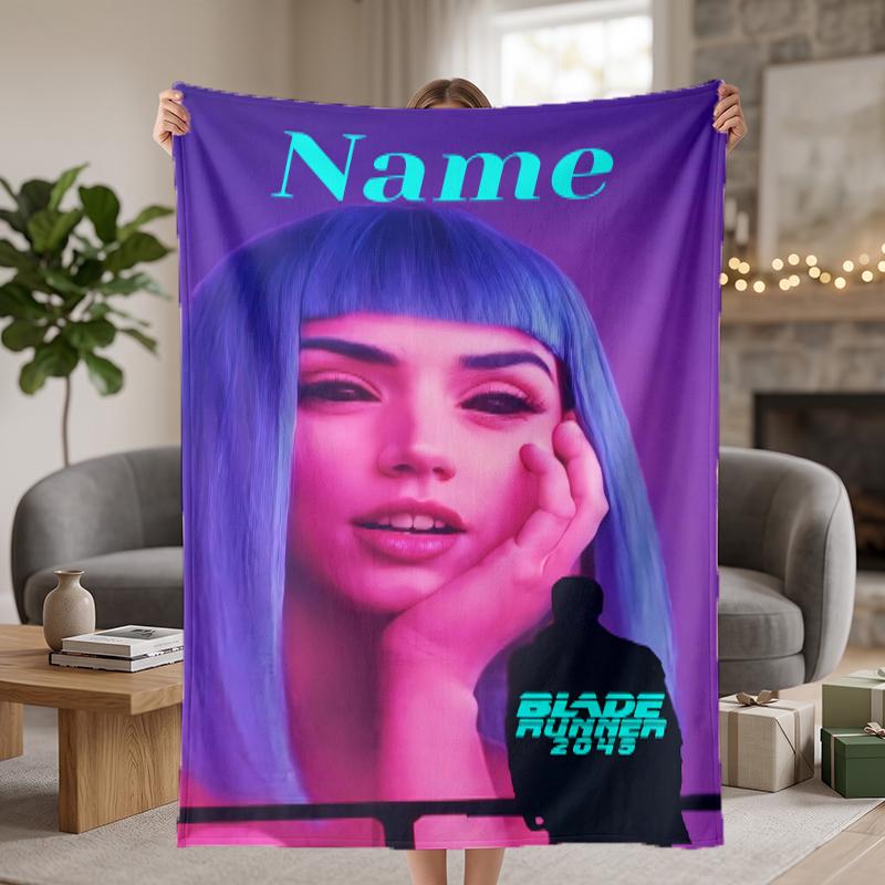 Blade Runner Custom Flannel Blankets Soft Warm Cozy Throws for Home Decor Holiday Gifts