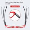 2026 High definition reading glasses with fashionable spring legs, red reading glasses for the elderly, and reading glasses