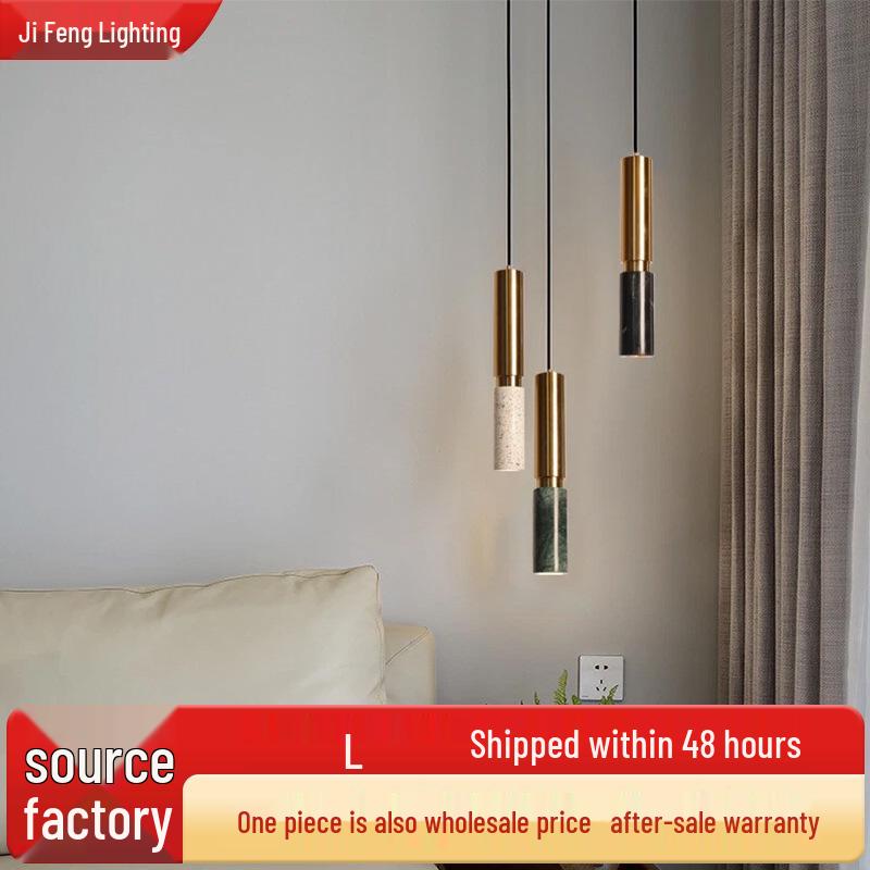 Minimalist Marble LED Pendant Light for Living Room or Bedroom