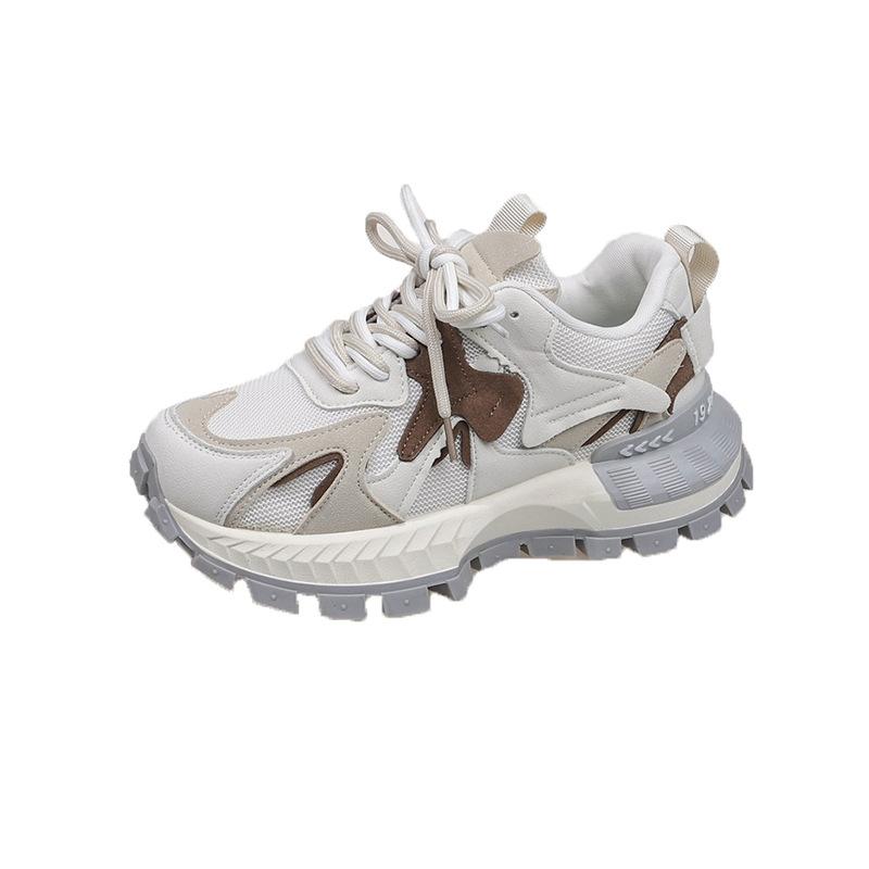 

Ретро взуття з маленькою талією Forrest Gump жіноче 2025 нова мода універсальне повсякденне спортивне взуття платформа збільшення висоти татове взуття 40 сірий колір