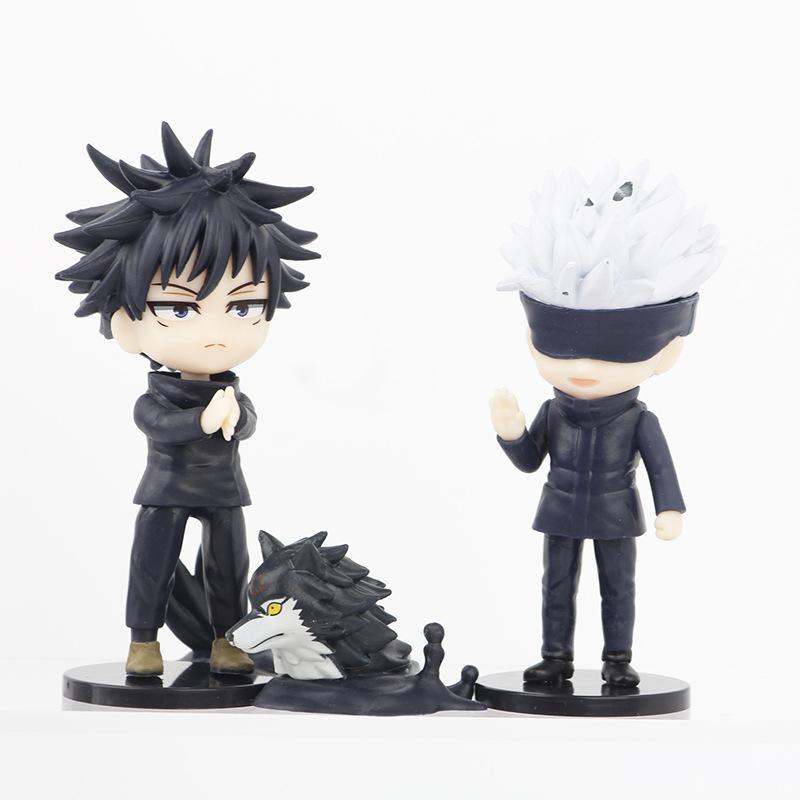 7pcs/set Anime Jujutsu Kaisen Ryomen Sukuna Gojo Satoru Itadori Yuji Figure Model Toys 9cm