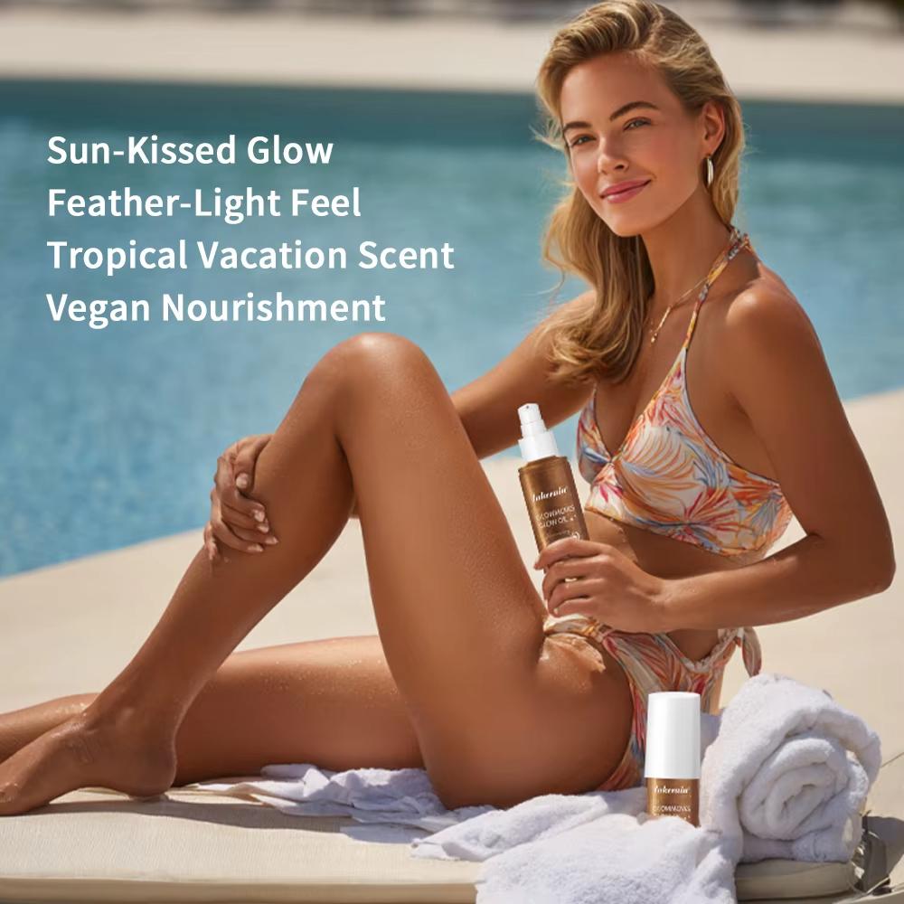Glowmoves Glow Oil Hydrating Nourishing Facial Body Clavicular Brightening Liquid Fine Sparkling Party Beach Sparkling Oil