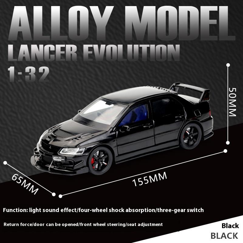 New Simulation 1:32 Sound and Light Pull Back Car Model Shock Absorption Steering Three-speed Switch Children's Toy Gift Boy Gift Trendy Ornaments