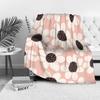 Cute Floral Pattern Throw Blanket Soft Plush Bed Blanket For Kids Teens Girls Sofa Cushion Gift