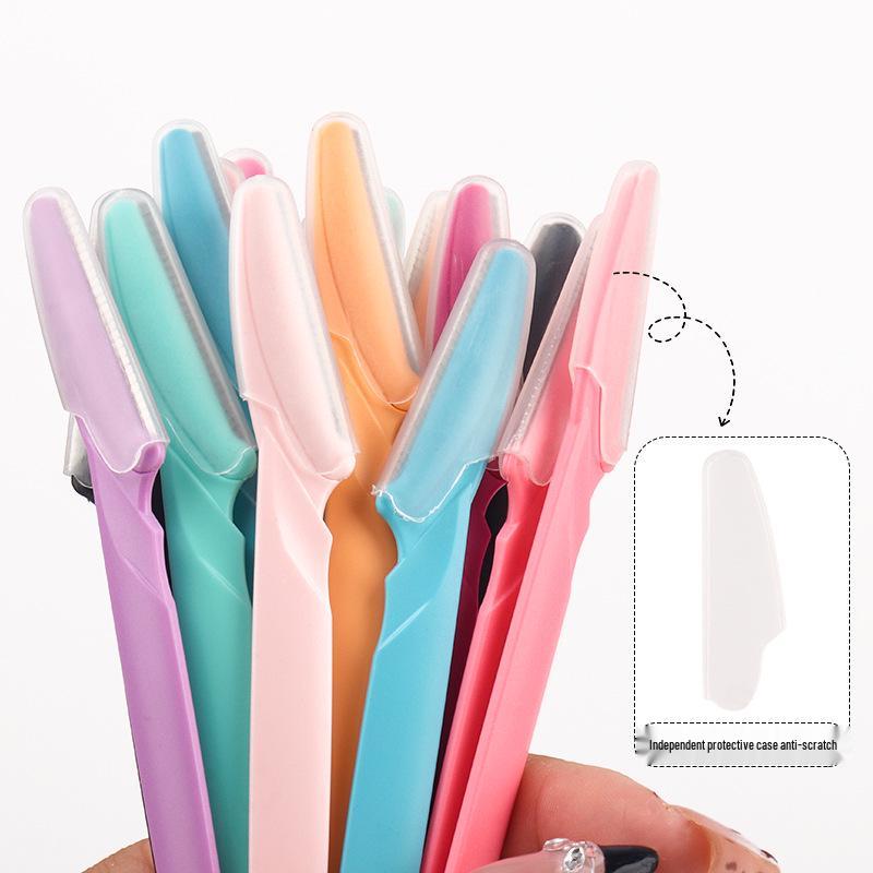 Portable Stainless Steel Eyebrow Razor: Multifunctional Beauty Tool for Men and Women