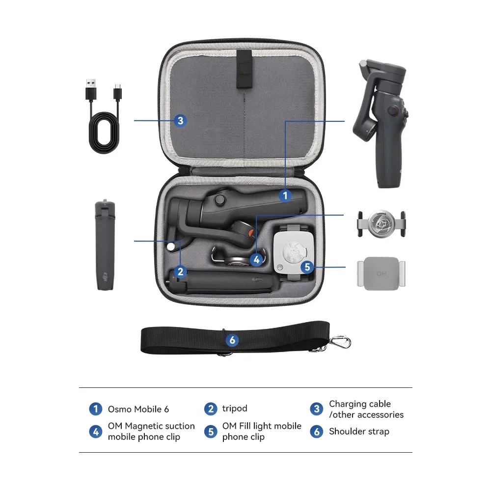 

Портативный чехол для DJI Osmo Mobile 6, стабилизатор подвеса для DJI OM 6, аксессуары, водонепроницаемая сумка из искусственной кожи через плечо