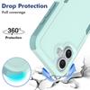 Capa de Celular à Prova de Choque com Proteção de Duas Camadas Para iPhone 16 15 11 12 13 14 Pro Max X S XR Luxuosa Armadura Contrastante Capa Anti-Queda