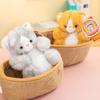 Creative Plush Toy Cute Hanging Basket Simulation Cat Doll Cute Home Ornament Rag Doll Children'S Companion Doll