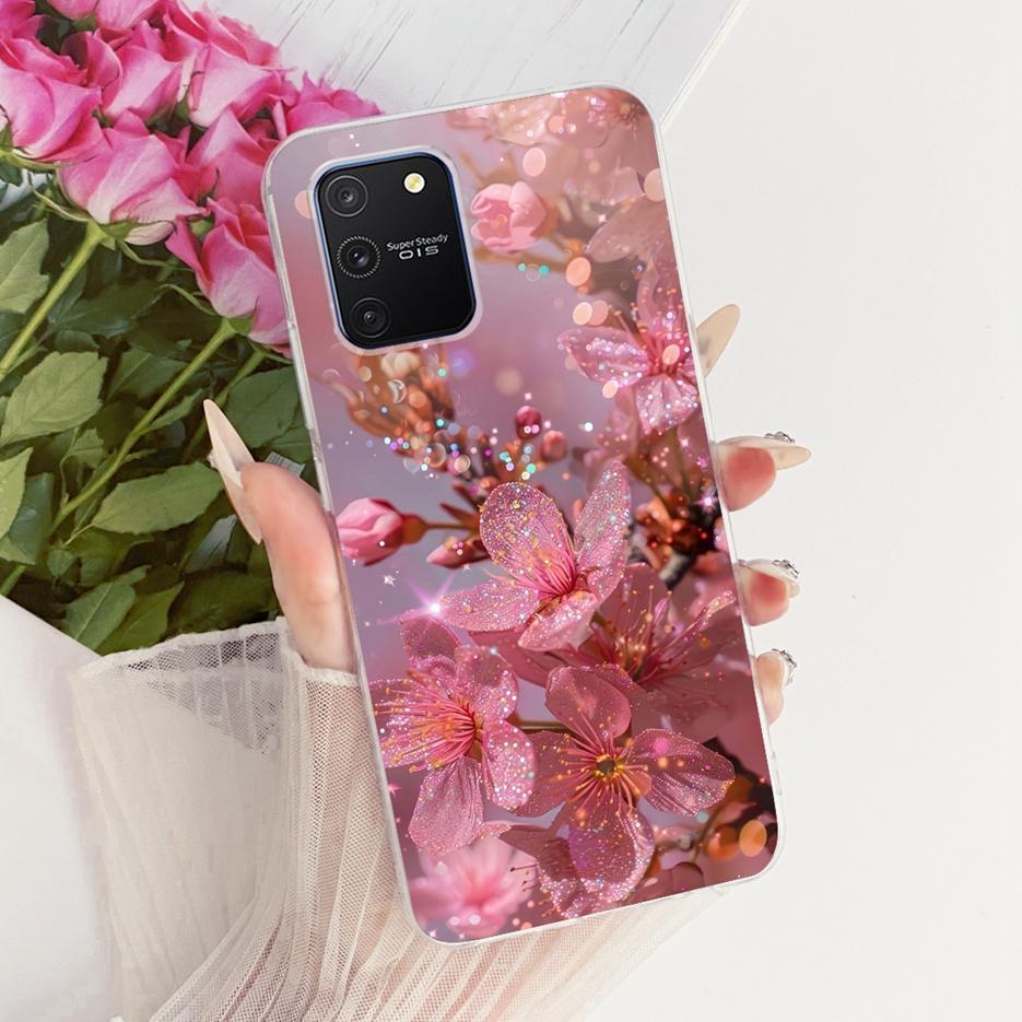 For Samsung Galaxy S10 Lite Case SM-G770F Luxury Butterfly Tree Painted Cover Soft Silicone Phone Case For Samsung S10 Lite Bags