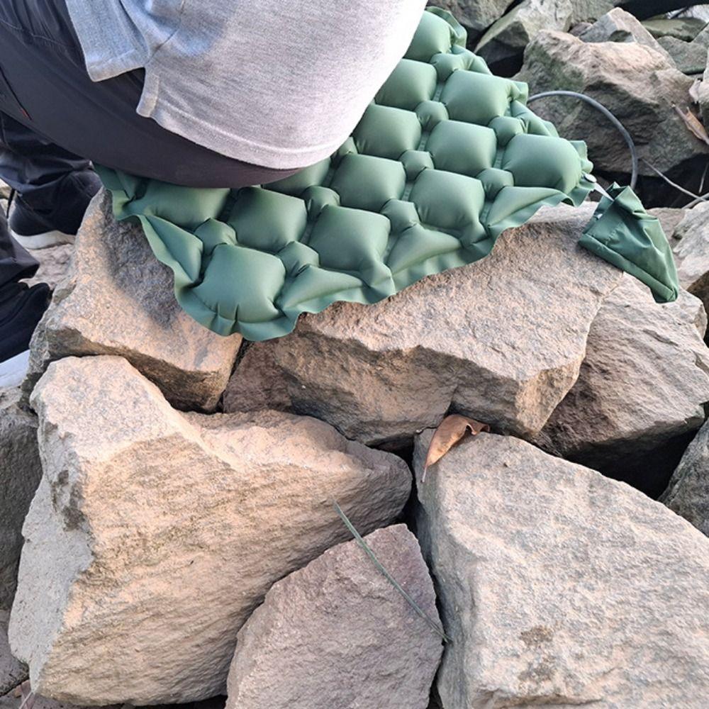Foldable Inflatable Seat Cushion Space-saving Lightweight Camping Chair Mat Moisture-proof Water Resistant Car Seat Cushion