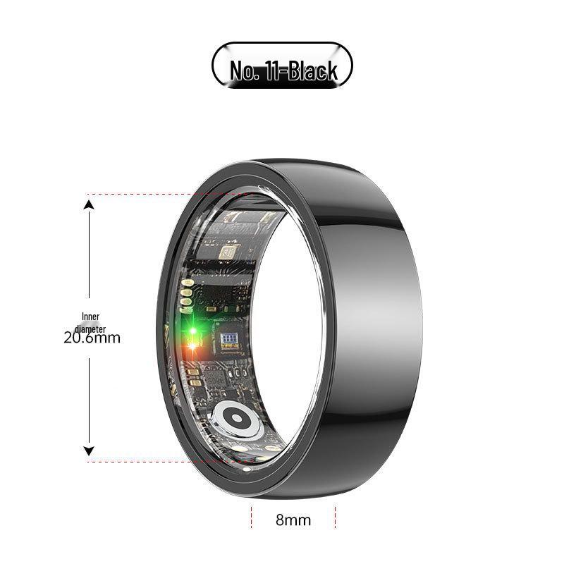 Smart Ring: Heart Rate, Blood Oxygen, Sleep Monitor & Waterproof Pedometer