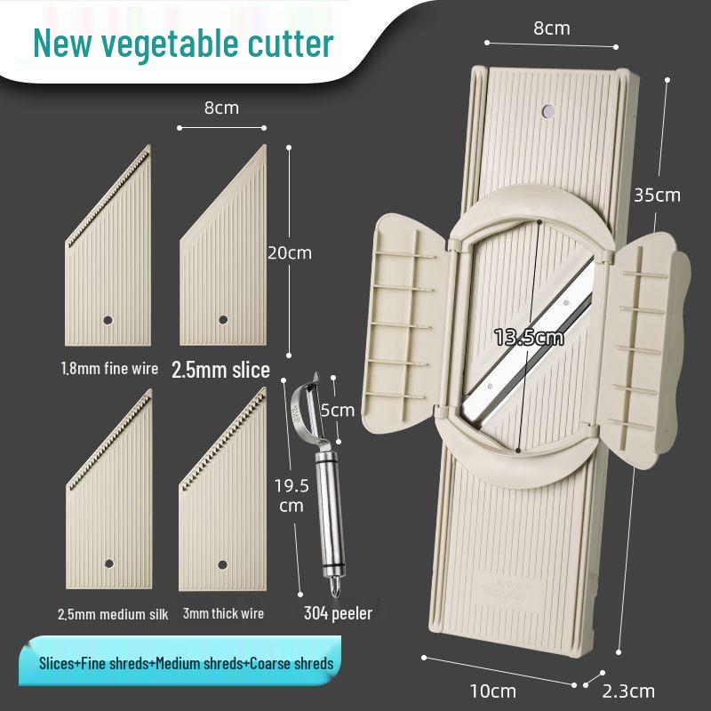 Commercial Handheld Potato Grater & Slicer with Hand Guard for Restaurants and Canteens