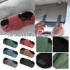 18x8cm Suede Car Sunglasses Holder Creative Soft Plaid Leather Glasses Case Car Sun Visor Organizer Auto Interior