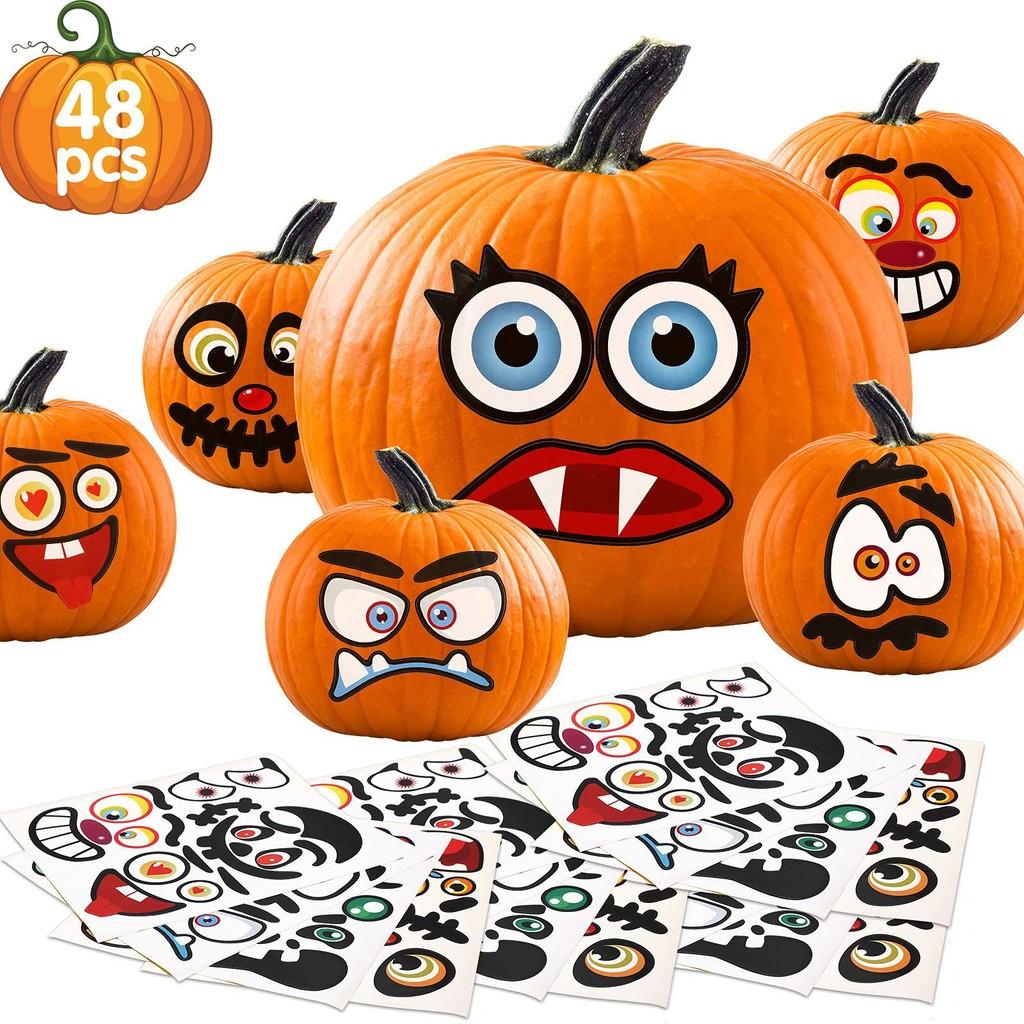 Trend National Charming Diy Pumpkin Stickers For Halloween Party And Crafting Fun
