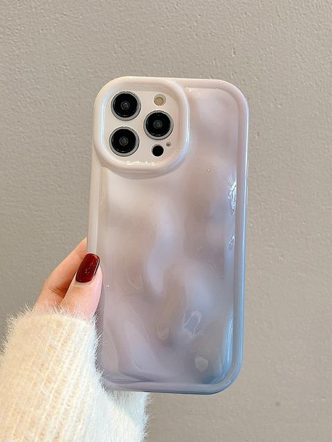 

Роскошный чехол для телефона с 3d метеоритным узором градиентного цвета для Iphone 14 13 12 11 Pro Max, милый глянцевый мягкий силиконовый чехол на заднюю панель For iPhone 13